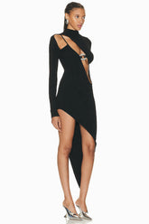 Pamela Asymmetrical Midi Dress